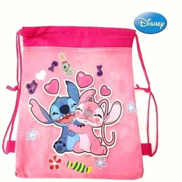 Disney Stitch & Angel Drawstring Bag - Picture 1 of 3
